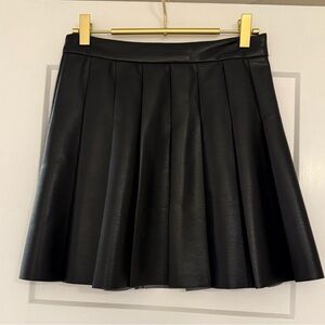 Sunday Best Black Leather Skirt